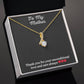 Alluring Beauty Necklace with message to Mother - Exquisite Design | Perfect Gift for Style Enthusiasts
