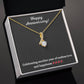 Alluring Beauty Necklace with Happy Anniversary message - Exquisite Design | Perfect Gift your Spouse