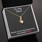 Alluring Beauty Necklace with message to Mom- Exquisite Design | Perfect Gift for Style Enthusiasts