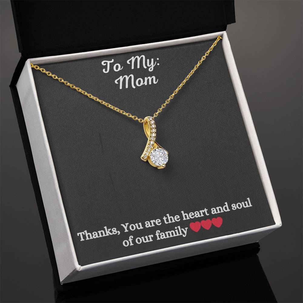 Alluring Beauty Necklace with message to Mom- Exquisite Design | Perfect Gift for Style Enthusiasts