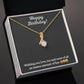 Alluring Beauty Necklace with Happy Anniversary message - Exquisite Design | Perfect Gift for Everyone