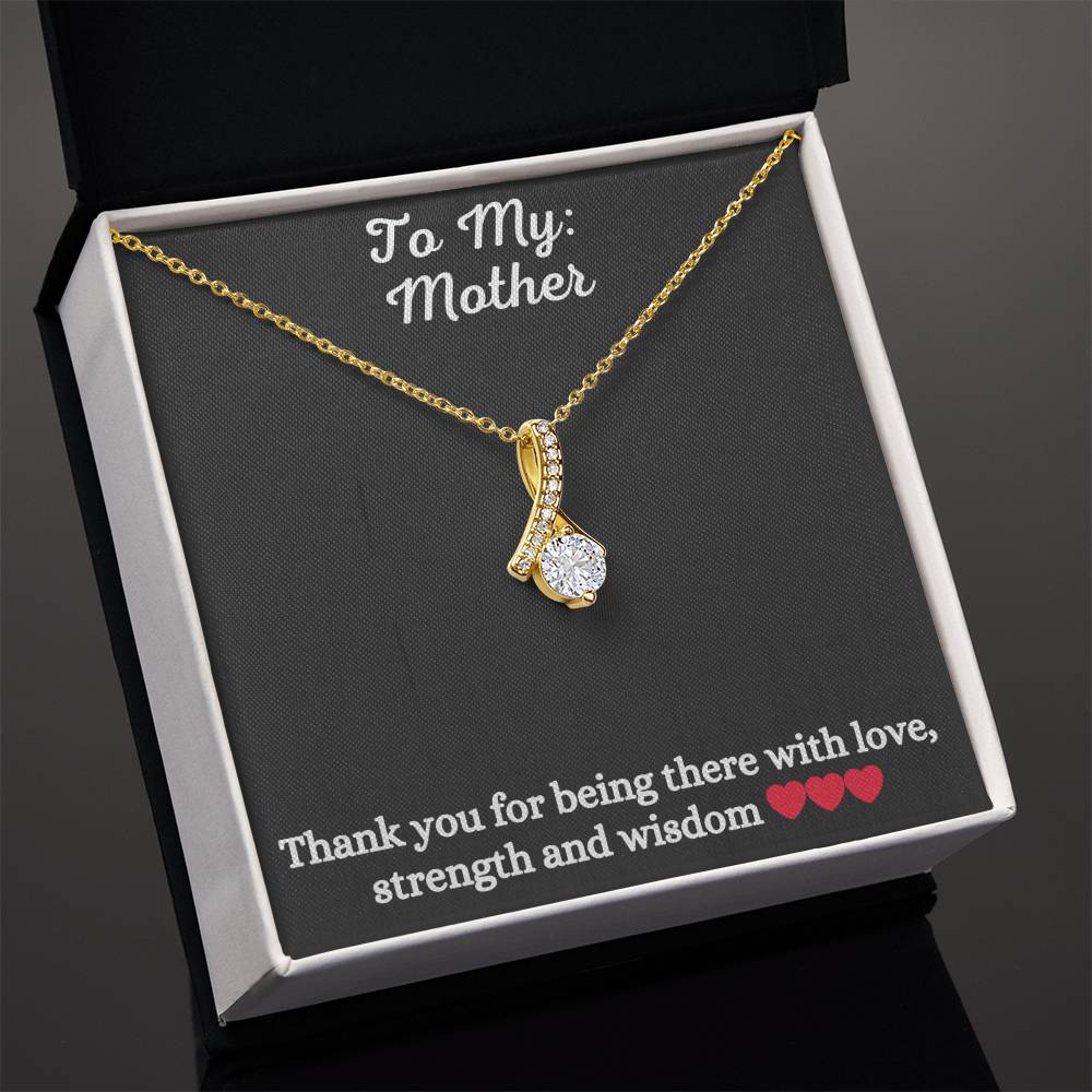 Alluring Beauty Necklace with message to Mother - Exquisite Design | Perfect Gift for Mom
