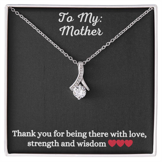 Alluring Beauty Necklace with message to Mother - Exquisite Design | Perfect Gift for Mom