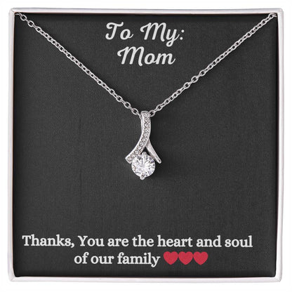 Alluring Beauty Necklace with message to Mom- Exquisite Design | Perfect Gift for Style Enthusiasts