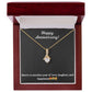 Alluring Beauty Necklace with Happy Anniversary message - Exquisite Design | Perfect Gift for Wife or Girlfriend