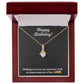 Alluring Beauty Necklace with Happy Anniversary message - Exquisite Design | Perfect Gift for Everyone