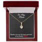Alluring Beauty Necklace with message to Mom- Exquisite Design | Perfect Gift for Style Enthusiasts