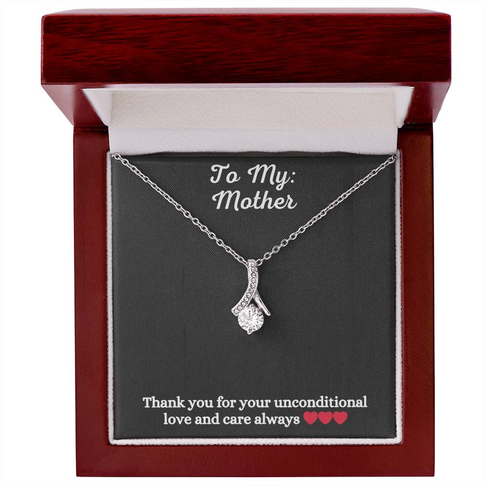 Alluring Beauty Necklace with message to Mother - Exquisite Design | Perfect Gift for Style Enthusiasts