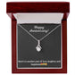 Alluring Beauty Necklace with Happy Anniversary message - Exquisite Design | Perfect Gift for Wife or Girlfriend