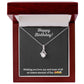 Alluring Beauty Necklace with Happy Anniversary message - Exquisite Design | Perfect Gift for Everyone
