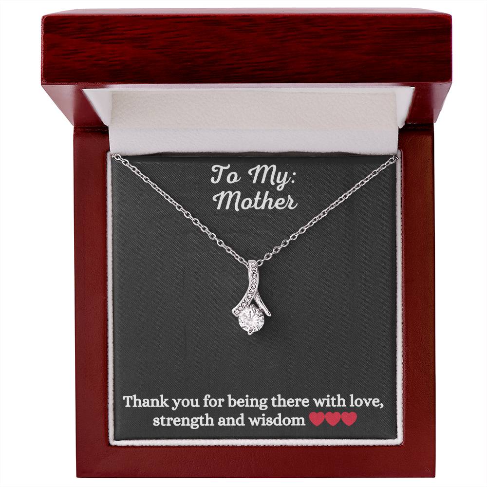 Alluring Beauty Necklace with message to Mother - Exquisite Design | Perfect Gift for Mom