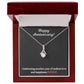 Alluring Beauty Necklace with Happy Anniversary message - Exquisite Design | Perfect Gift your Spouse