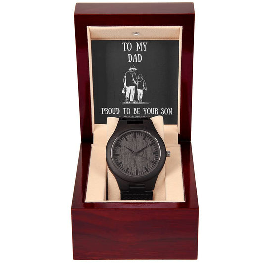 Wooden Watch with message to your dad - Christmas gift, gift for father, Father's Day