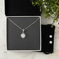 Infinite Radiance: Eternal Hope Necklace Earring Set - Symbol of Timeless Optimism and Grace | Inspirational Gift for Unforgettable Moments