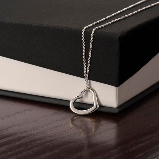 Sterling Elegance: Silver Delicate Heart Necklace - Timeless Charm and Grace - Impeccable Gift for Loved Ones