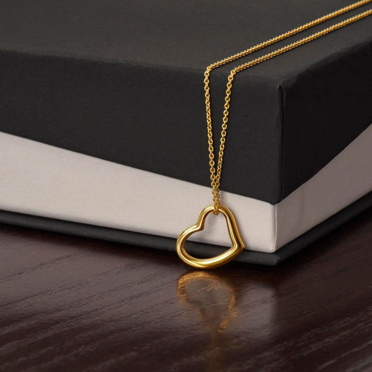 Delicate Heart Necklace - lover, wife, girlfriend, spouse, mother, birthday gift, valentine's gift, Christmas gift, anniversary