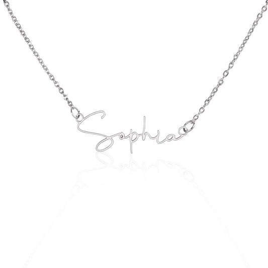 Personalized Perfection: Signature Name Necklace - Customized Elegance with Style | Ideal Gift for Loved Ones