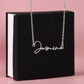 Personalized Perfection: Signature Name Necklace - Customized Elegance with Style | Ideal Gift for Loved Ones