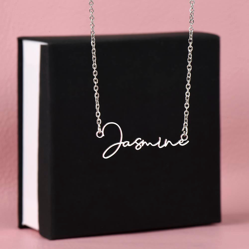 Personalized Perfection: Signature Name Necklace - Customized Elegance with Style | Ideal Gift for Loved Ones