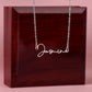 Personalized Perfection: Signature Name Necklace - Customized Elegance with Style | Ideal Gift for Loved Ones