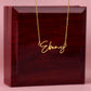 Personalized Perfection: Signature Name Necklace - Customized Elegance with Style | Ideal Gift for Loved Ones