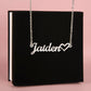 Heartfelt Identity: Name Necklace with Heart - Personalized Elegance and Endearing Charm | Customizable Gift for Loved Ones