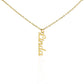 Elegance in Motion: Vertical Name Necklace - Customized Vertical Charm for Personalized Style | Trendy Gift for Every Occasion
