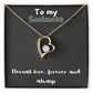 Forever Love Necklace with message for soulmate - always and forever, timeless love, birthday gift, heart necklace, gift for her, gift
