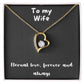 Forever Love Necklace with message - always and forever, timeless love, birthday gift, heart necklace, gift for her, gift