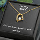 Forever Love Necklace with message - always and forever, timeless love, birthday gift, heart necklace, gift for her, gift
