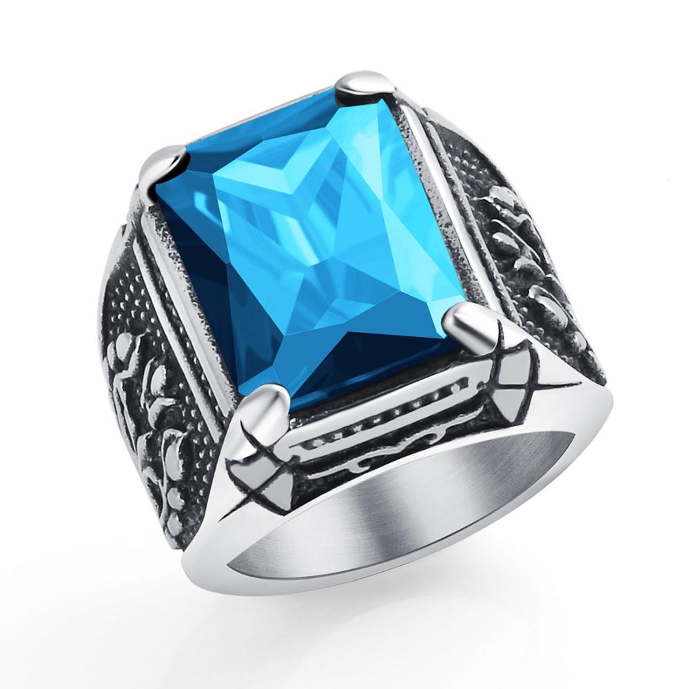 Men's Hip hop Stone Ring - Rock Fashion Jewelry