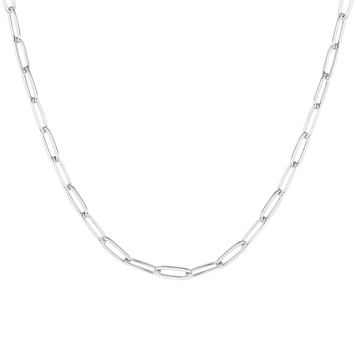 14K Gold Plated Paperclip Chain Necklaces